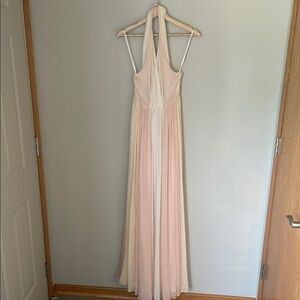 Adam Lippes Pink Halter Sleeveless Gown